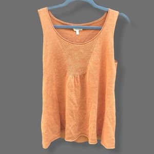 Eileen Fisher Orange Linen Tank Top